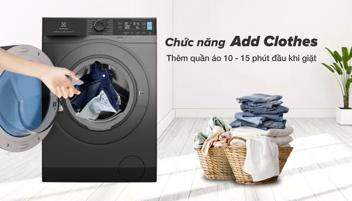 Thêm đồ giặt dễ dàng với Add Clothes